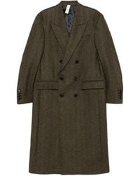 sunflower - Herringbone Double-Breasted Coat - Lyst