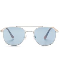Persol - Tortoiseshell-effect Round-frame Sunglasses - Lyst