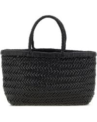 Dragon Diffusion - Flat Gora Woven-Leather Tote Bag - Lyst