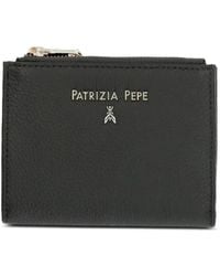 Patrizia Pepe - Logo-Plaque Pebbled Wallet - Lyst
