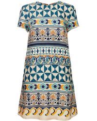 La DoubleJ - Silk Swing Mini Dress - Lyst