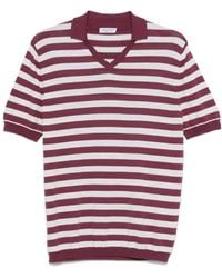 Gran Sasso - ストライプ ポロネックtシャツ - Lyst