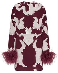 Valentino Garavani - Abito Midi Con Decorazione - Lyst