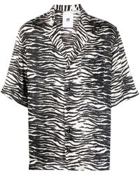 PT Torino - Zebra-print Bowling Shirt - Lyst