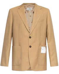 MM6 by Maison Margiela - Blazer À Poche Plaquée - Lyst