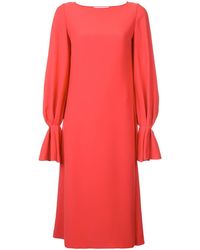 Carolina Herrera - Long-Sleeved Loose Dress - Lyst