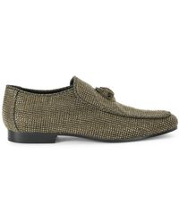 Kurt Geiger - Hugh Eagle Rhinestone-Embellished Loafers - Lyst