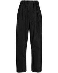 Lemaire - High-waisted Wide-leg Silk Trousers - Lyst