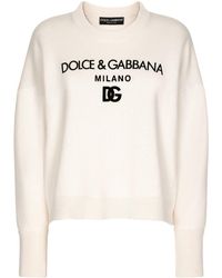 Dolce & Gabbana - Pull en cachemire à logo DG - Lyst