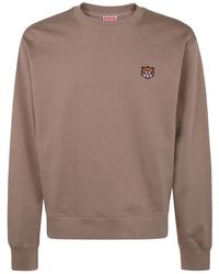 KENZO - Felpa Con Applicazione Tiger - Lyst