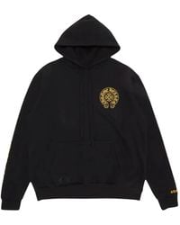Chrome Hearts - Online Exclusive Horseshoe Logo-Print Drawstring Hoodie - Lyst