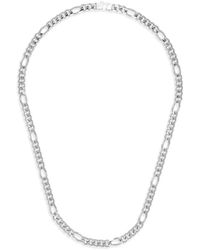Desmo - Collar Miami Figaro En Plata - Lyst