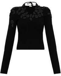 Cult Gaia - Oberteil mit Blumenstickerei - Lyst