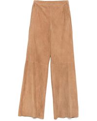 Forte Forte - Suède Straight Broek Met Wijde Pijpen - Lyst