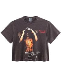 Triple Sevens - Stone-Wash Graphic-Print T-Shirt - Lyst