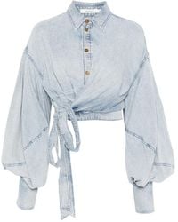 Zimmermann - Rebellion Denim Top - Lyst