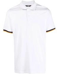 K-Way - Poloshirt Mit Logo-Patch - Lyst