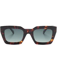 Anine Bing - Rectangle-Frame Sunglasses - Lyst