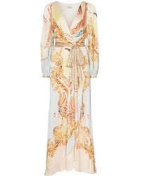 Temperley London - Graphic-Print Wrap Dress - Lyst