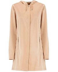 Rains - Hooded Snap-Button Rain Coat - Lyst