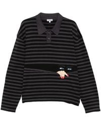 House of Errors - Striped Embroidered-Motif Sweater - Lyst