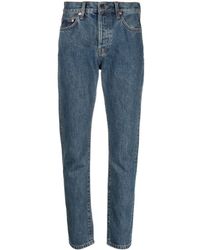 Wardrobe NYC - Cropped Washed Denim Jeans - Lyst