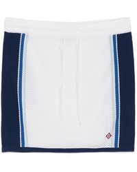 CASABLANCA - Mesh Skirt With Drawstring - Lyst