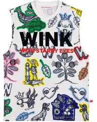 Walter Van Beirendonck - Haut Sans Manches À Imprimé Couronne - Lyst