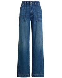 Ralph Lauren - Patch-Pocket Wide-Leg Jeans - Lyst