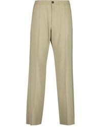 Ferragamo - Elasticated-Waist Button Trousers - Lyst