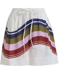 Essentiel Antwerp - Stripe Drawstring Shorts - Lyst