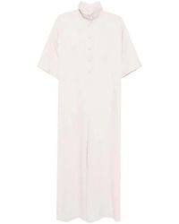 Tessitura Body Couture - Short-Sleeve Crystal-Embellished Jumpsuit - Lyst