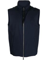 Billionaire - Logo-Embroidered Down Vest - Lyst