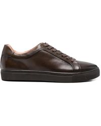 SERGIO MORETTI FIRENZE - Pebbled Leather Sneakers - Lyst