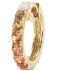 Robinson Pelham - 14K Medium Orb Diamond And Sapphire Earring - Lyst