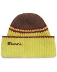 Marni - Wool-Cashmere Fisherman's Rib Beanie - Lyst