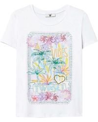 Twinset - T-Shirt Mit Grafischem Print - Lyst