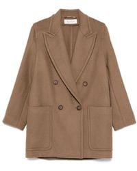 Max Mara - Double-Breasted Patch-Pocket Coat - Lyst