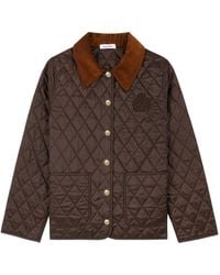 Sporty & Rich - Ny Crest Quilted Logo-Embroidered Jacket - Lyst