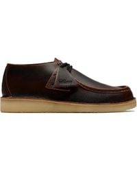 Clarks - Wallabee Lace-Up Leather Boots - Lyst