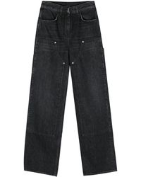 Givenchy - Mid-Rise Wide-Leg Jeans - Lyst