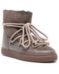 Inuikii - Brown Lace-up Suede Boots - Lyst