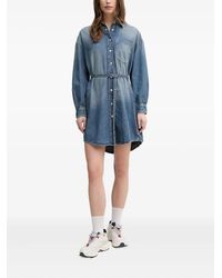 Joop! - Denim Shirt Mini Dress - Lyst