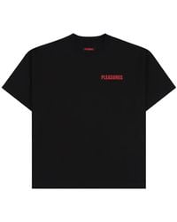 Pleasures - Logo-Print T-Shirt - Lyst