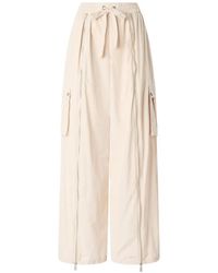 Pinko - Palazzo Trousers With Zip And Cargo Pockets - Lyst