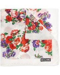 Moschino - Sjaal Met Bloemenprint - Lyst
