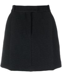 Fendi - Ff Cotton Mini Skirt - Lyst