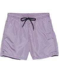 Drumohr - Geometric-Print Drawstring Swimming Trunks - Lyst
