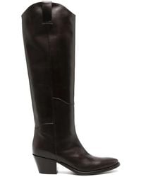 P.A.R.O.S.H. - 65Mm Knee-High Leather Boots - Lyst