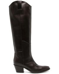 P.A.R.O.S.H. - 65Mm Knee-High Leather Boots - Lyst